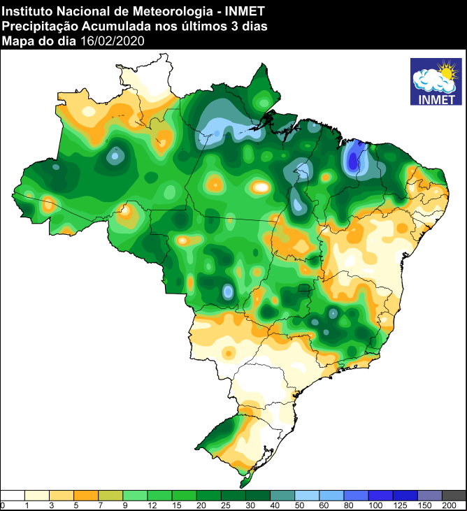 Últimos 3 dias - Inmet