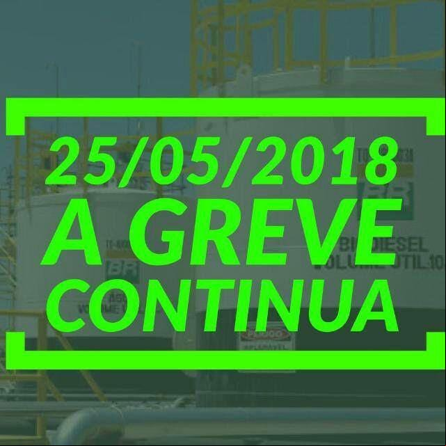 Greve dos Caminhoneiros - Aviso