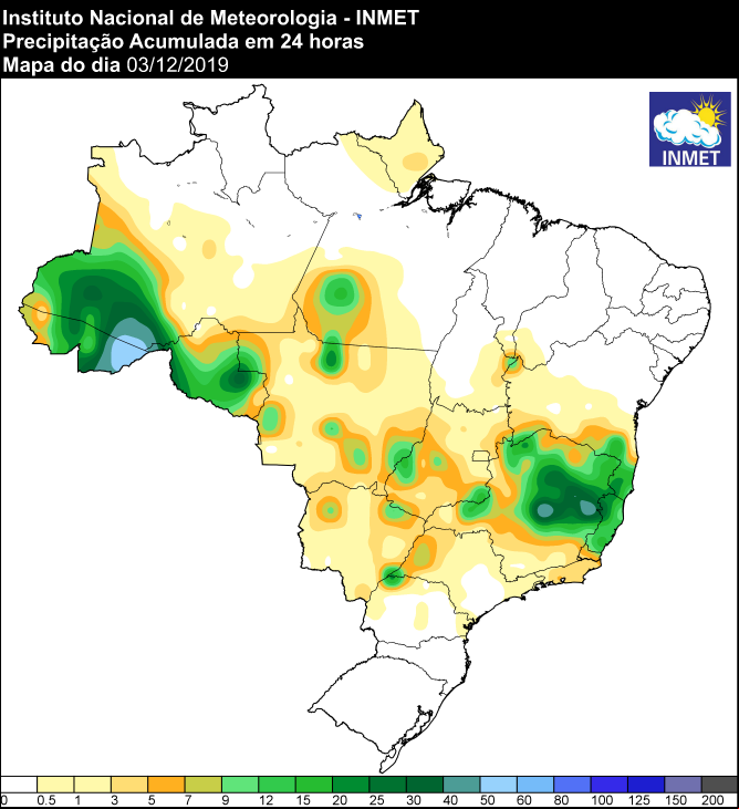 24h chuvas - Inmet