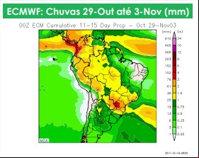 Chuvas no Brasil - Ag Resource - 20 de outubro