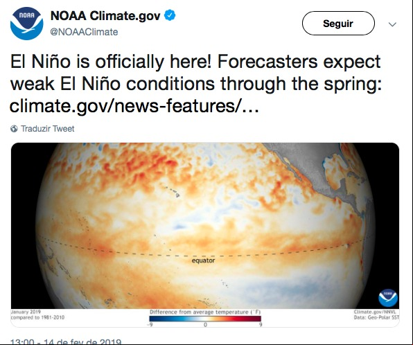 Twitter El Niño - NOAA