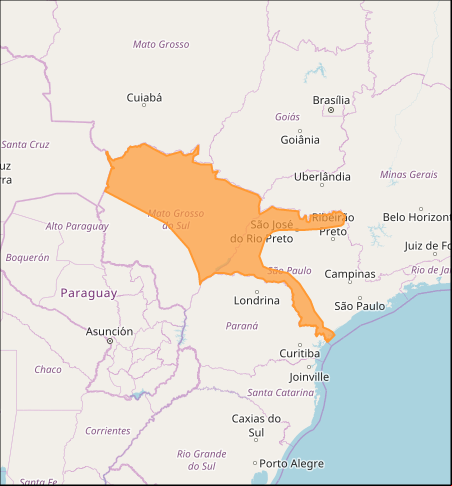 Mapa das áreas com previsão de tempestade nesta 3ª feira - Fonte: Inmet