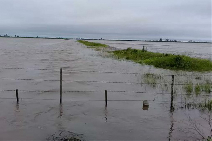 Bacia de Vila Cululú, em Santa Fe (Foto: Twitter ADN Rural)