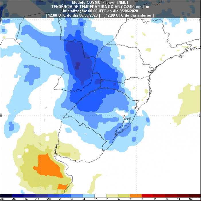 Massa de ar frio - Inmet - 0506