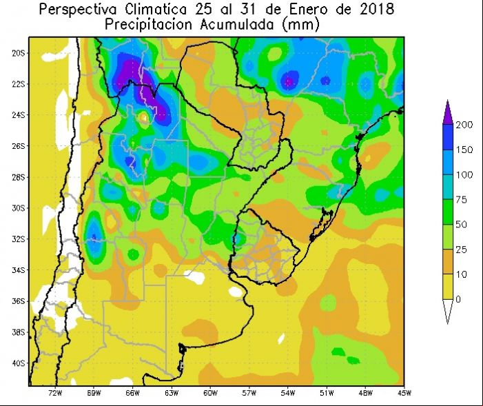 Chuvas Argentina - 25 janeiro-31 janeiro