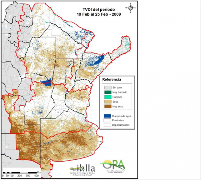 Seca na Argentina em 2009